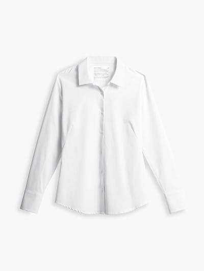 Women's Aero Zero Tailored Shirt White front full flat