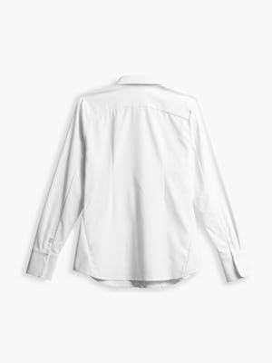 Women's Aero Zero Tailored Shirt White back full flat