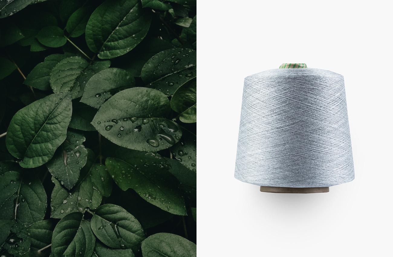 Gray Yarn Next to Wood / plant / leaves