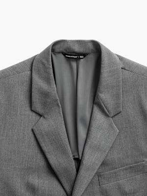 mens velocity suit jacket soft granite collar zoom flat