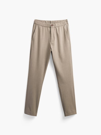 mens velocity pull on pant flax front full flat
