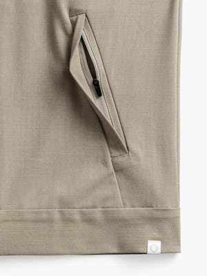 mens velocity shirt jacket flax front bottom zip zoom