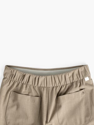 womens velocity pull on pant flax pocket zoom detail
