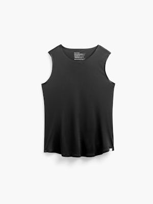 Womens Black Luxe Touch Tank - Front