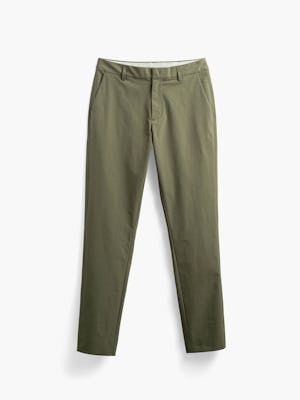 mens pace poplin chino olive front full flat