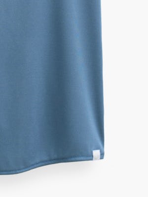 mens apollo short sleeve sport shirt atlantic blue oxford flat