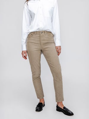 Women's Kinetic Sand Curduroy 5-Pocket Pant on model