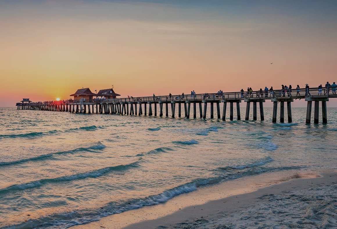 dock stretching out into the ocean