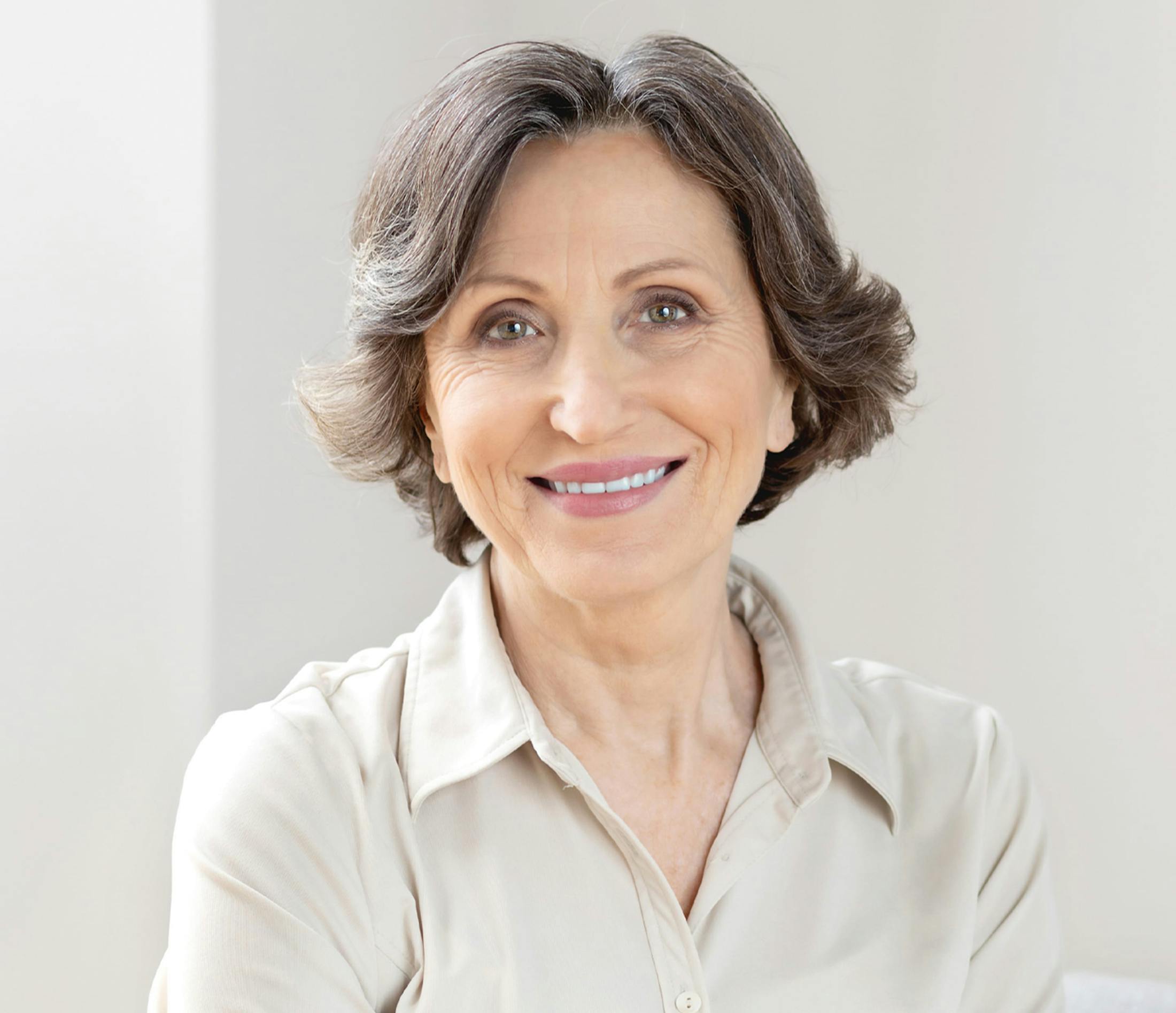 Older woman smiling