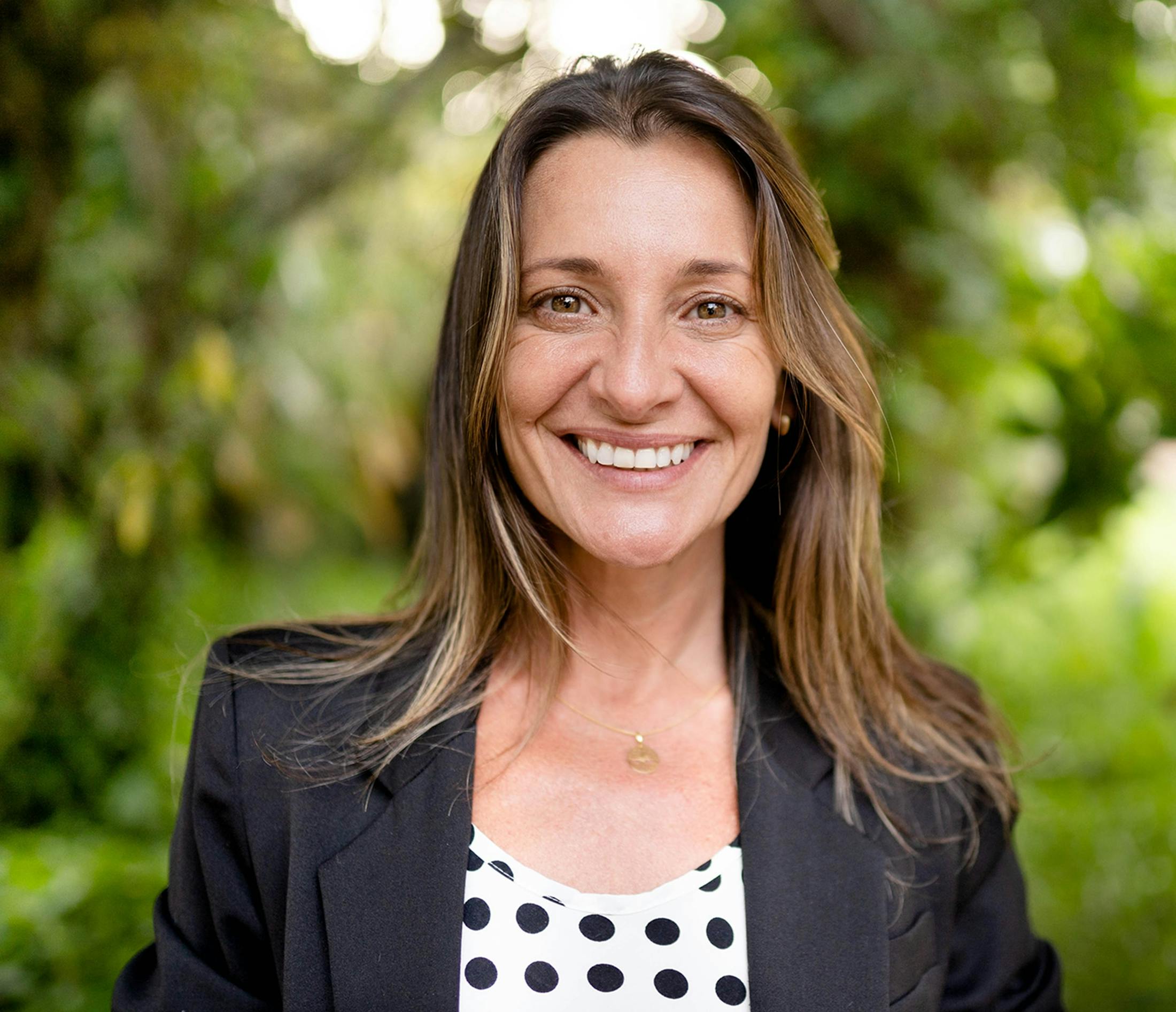 woman smiling
