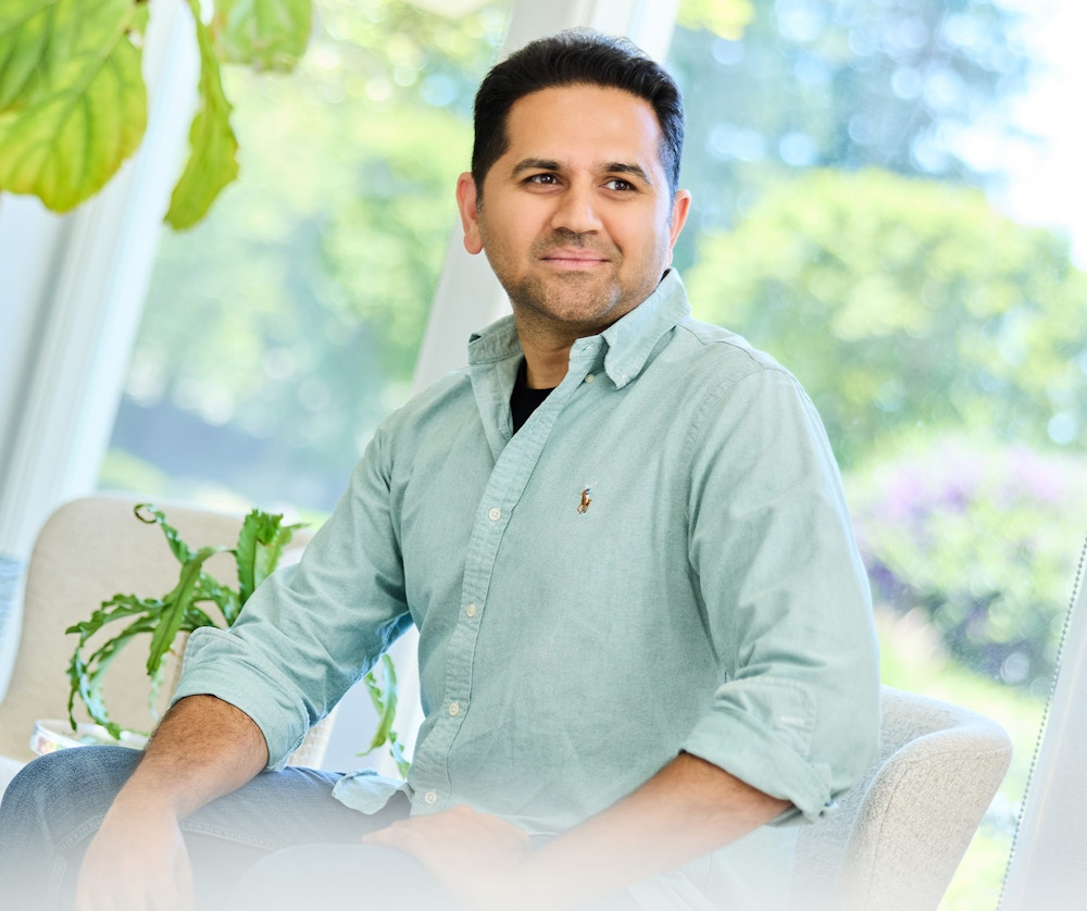 man sitting on chair