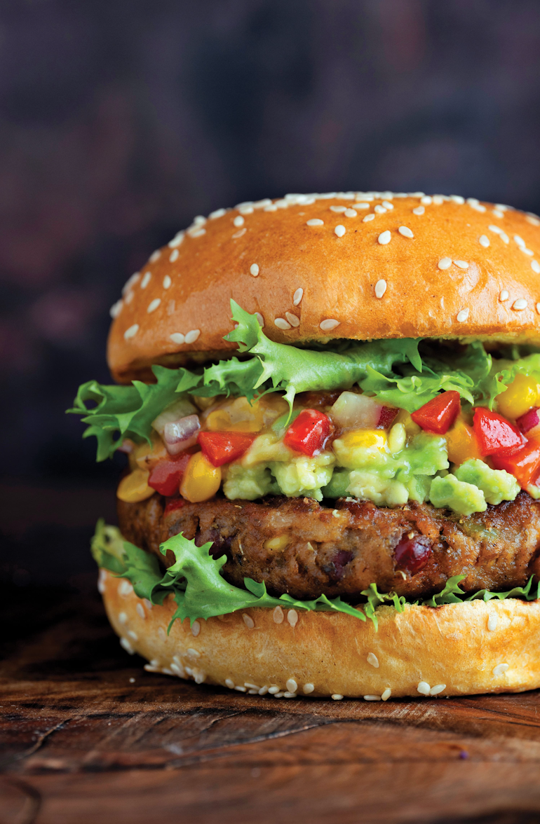 DK vegan mexican burger