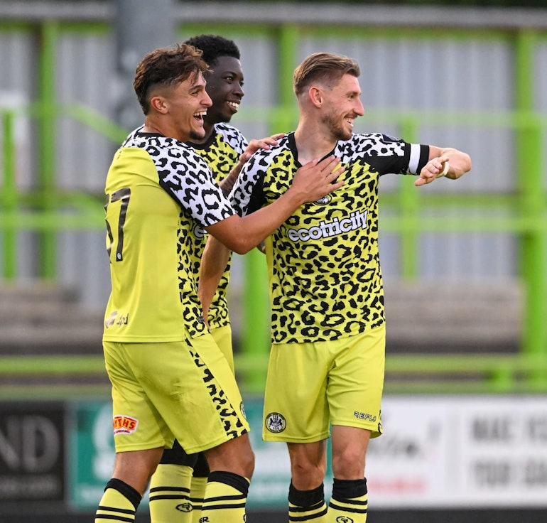 FGR players celebrating