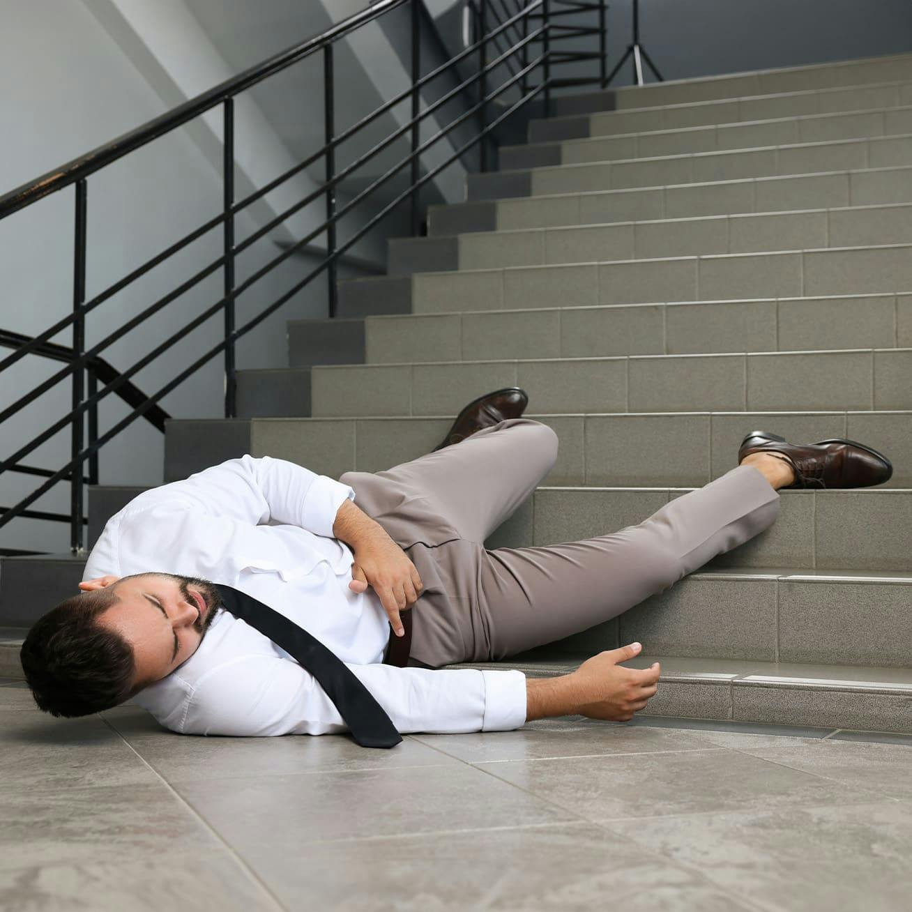 man who fell down the stairs