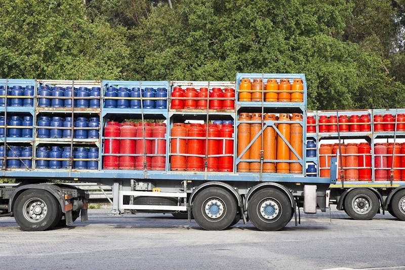Propane truck