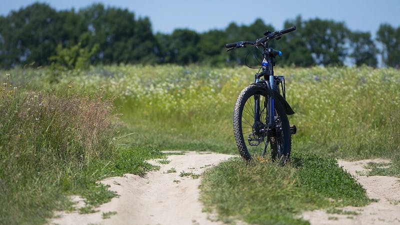 bike in field