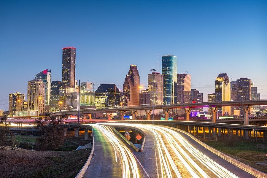City skyline of Houston