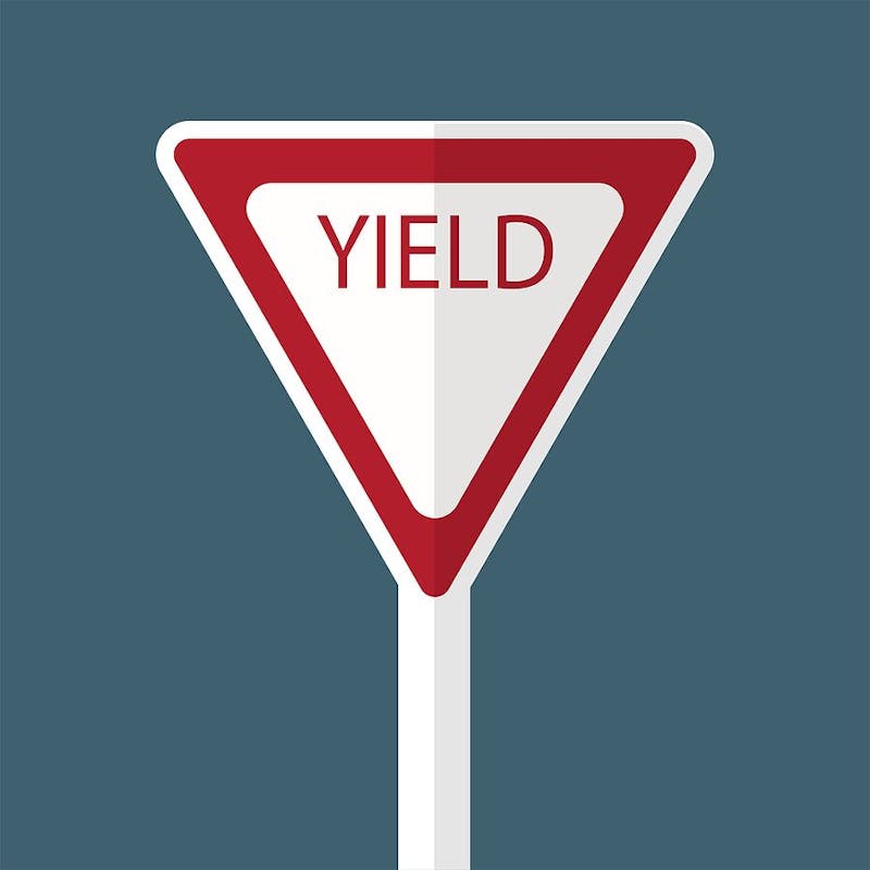 a yield sign