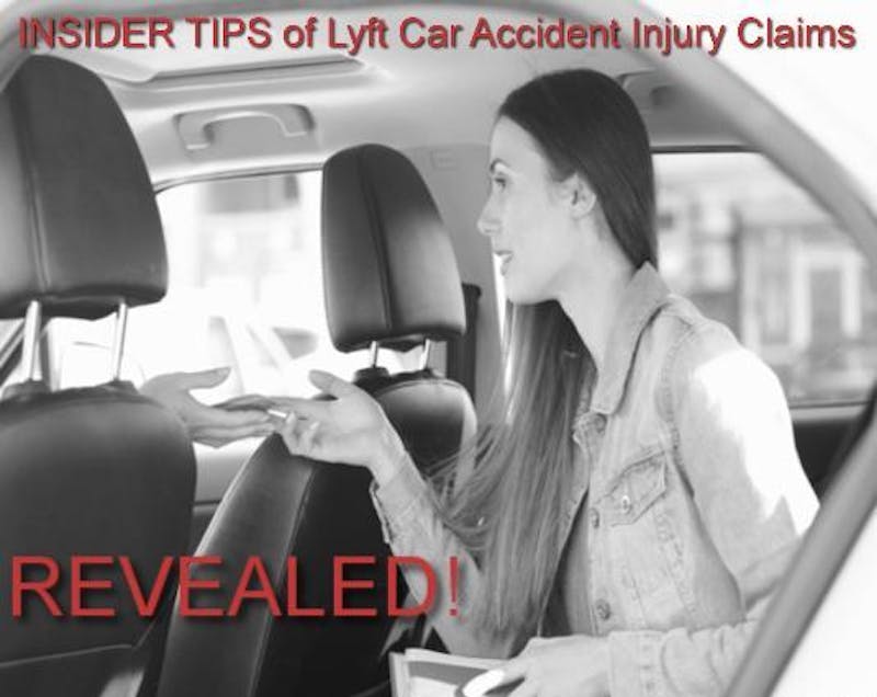 woman riding in lyft car service