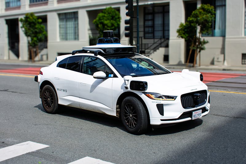 A Waymo on a street