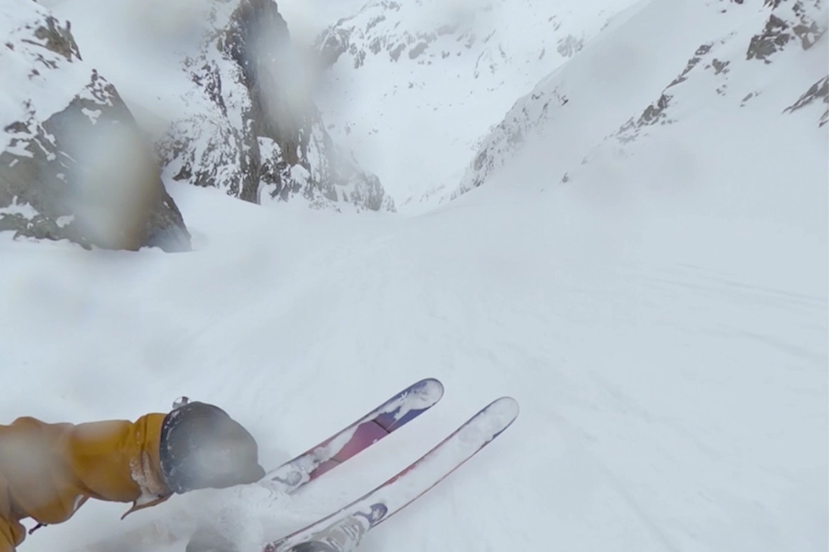 Cody Cirillo Breaks Down High Speed Steep Couloir in the French Alps