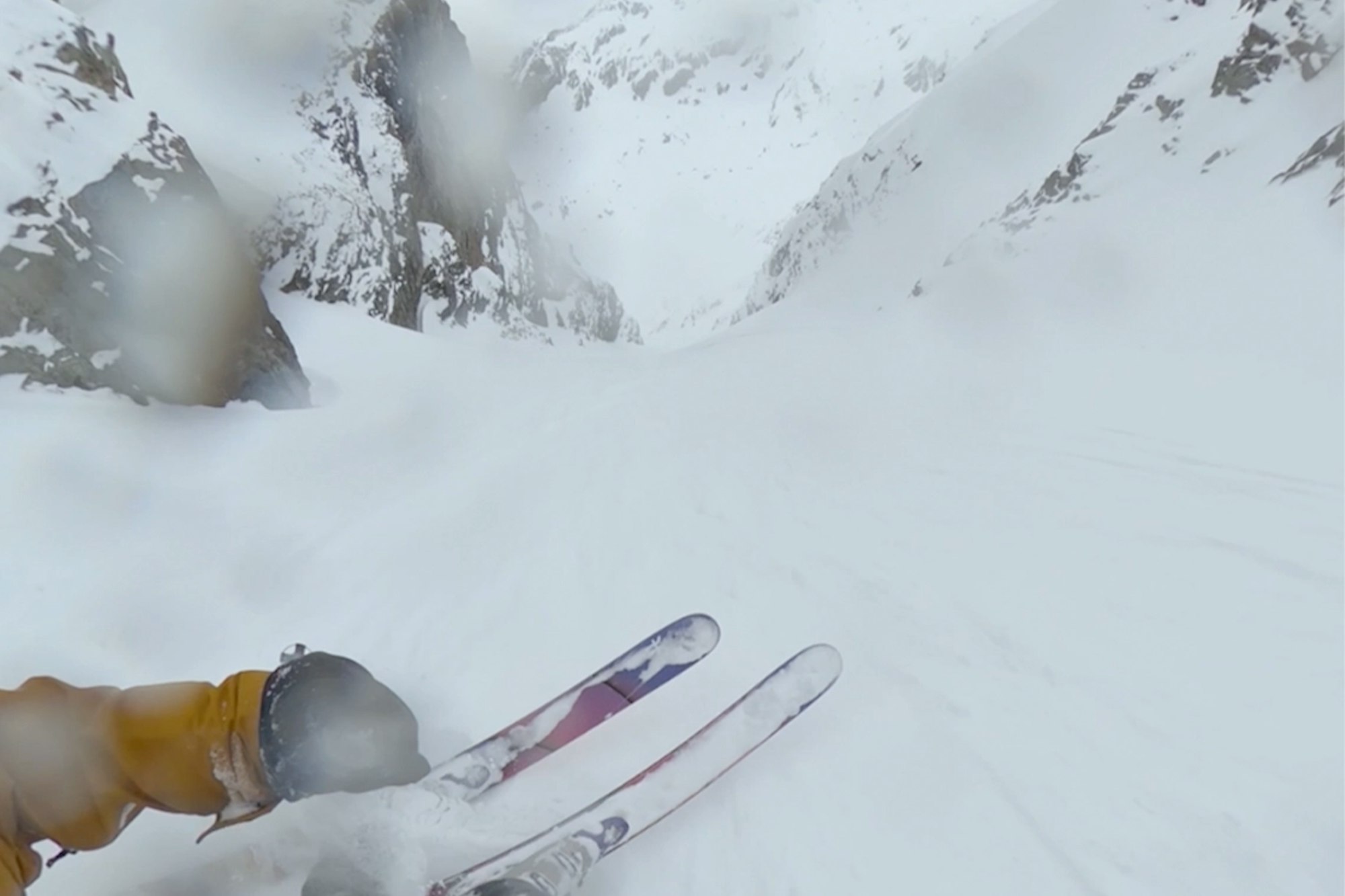 Cody Cirillo Breaks Down High Speed Steep Couloir in the French Alps
