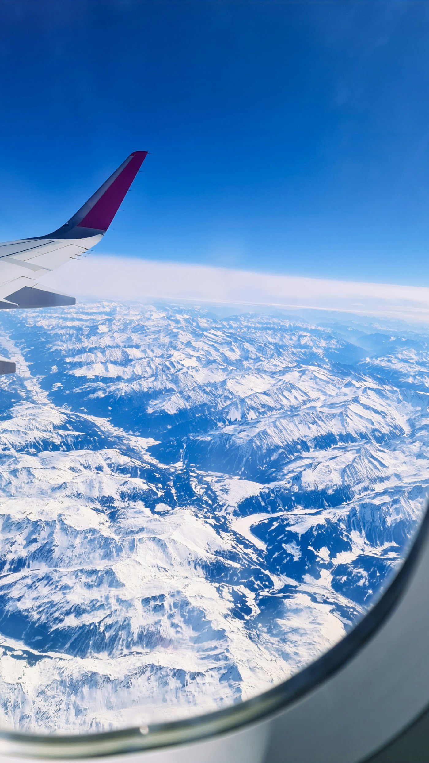 Plane view of Snowy Mountains