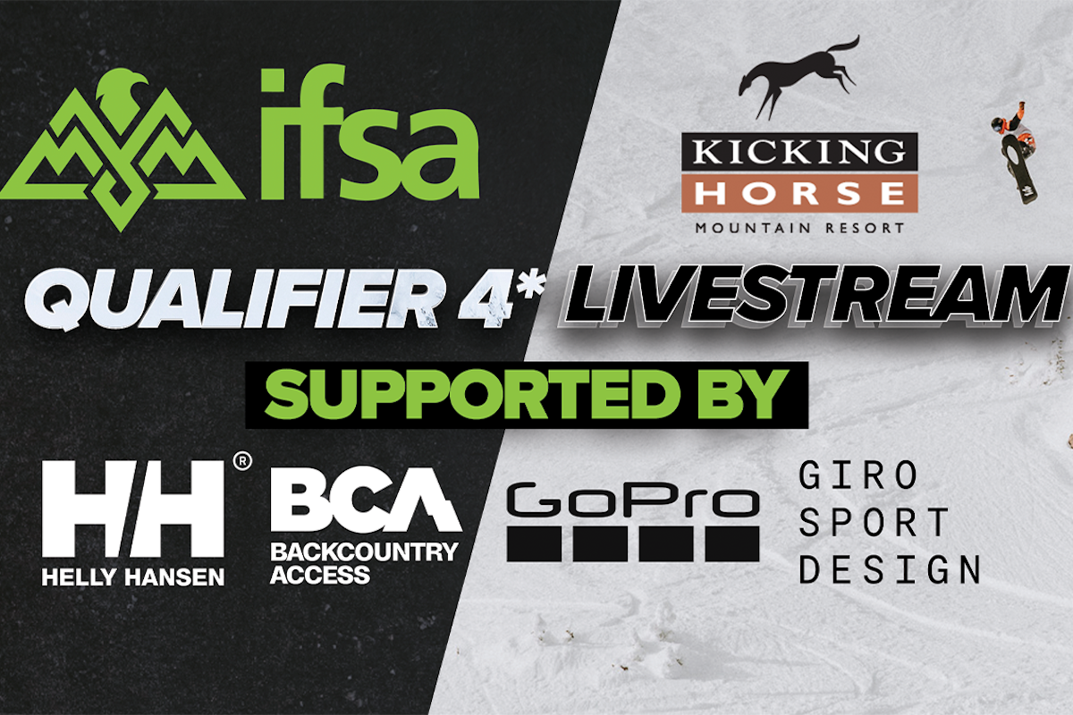 Livestream the IFSA Qualifier 4* in Kicking Horse, BC