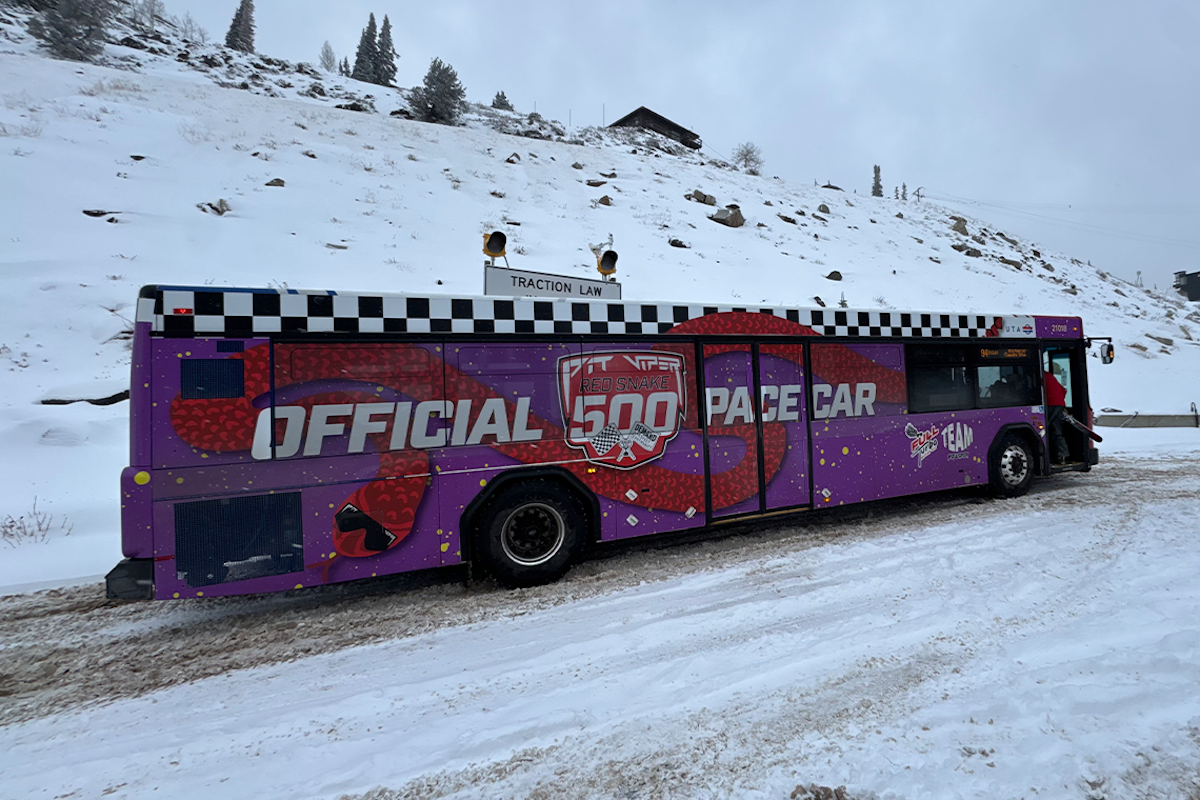 Pit Viper Dresses Little Cottonwood Canyon Bus in the Ultimate Marketing Move