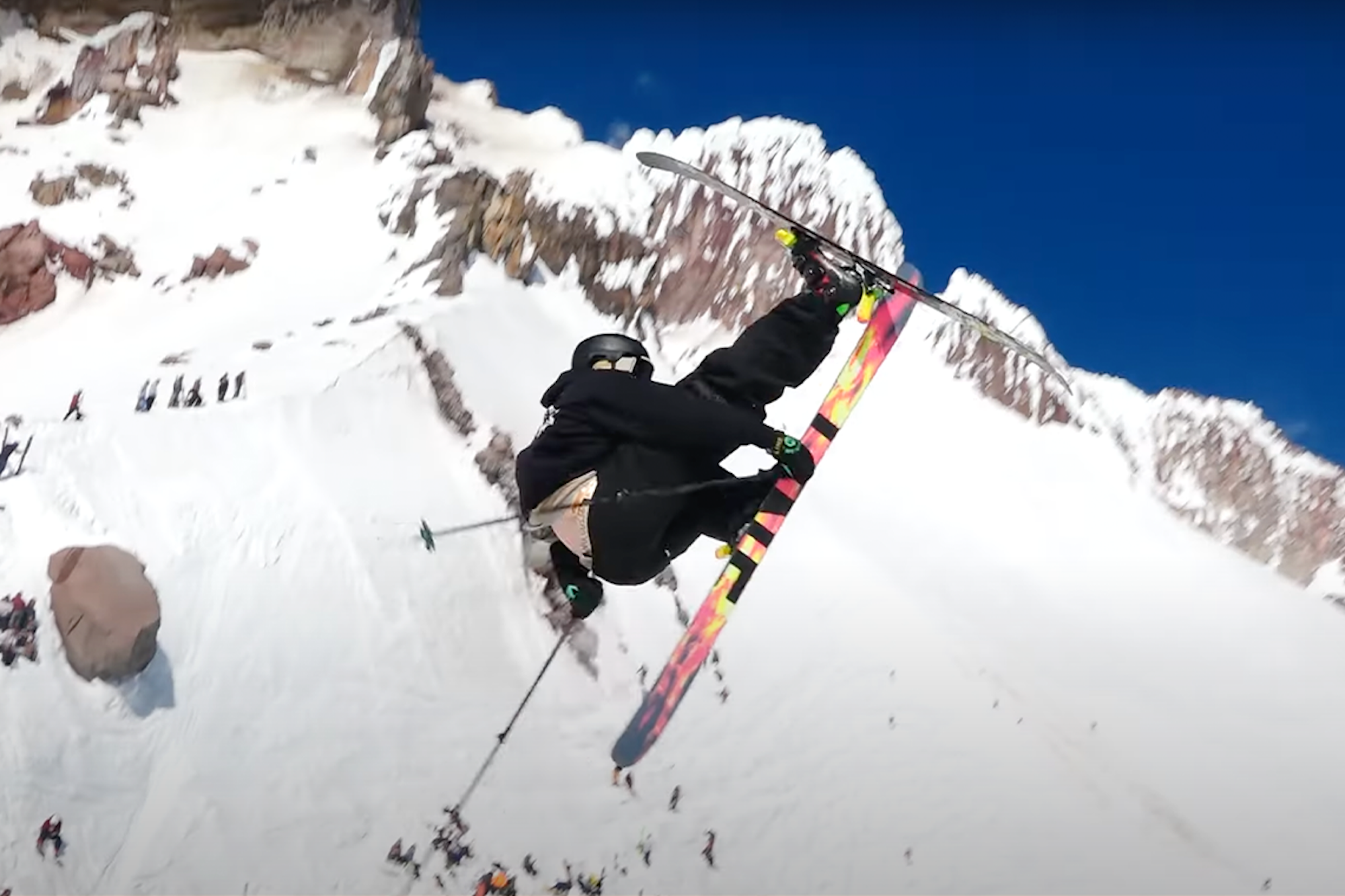 Alec Henderson is on "Summer Vacation" at Mt. Hood with LINE Skis