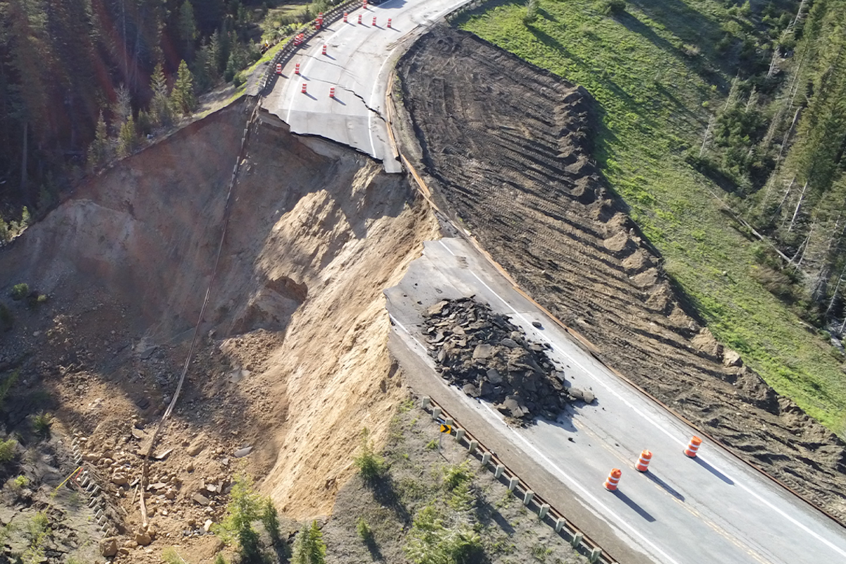 Section of Teton Pass "Catastrophically Failed" With No Estimated Reopening