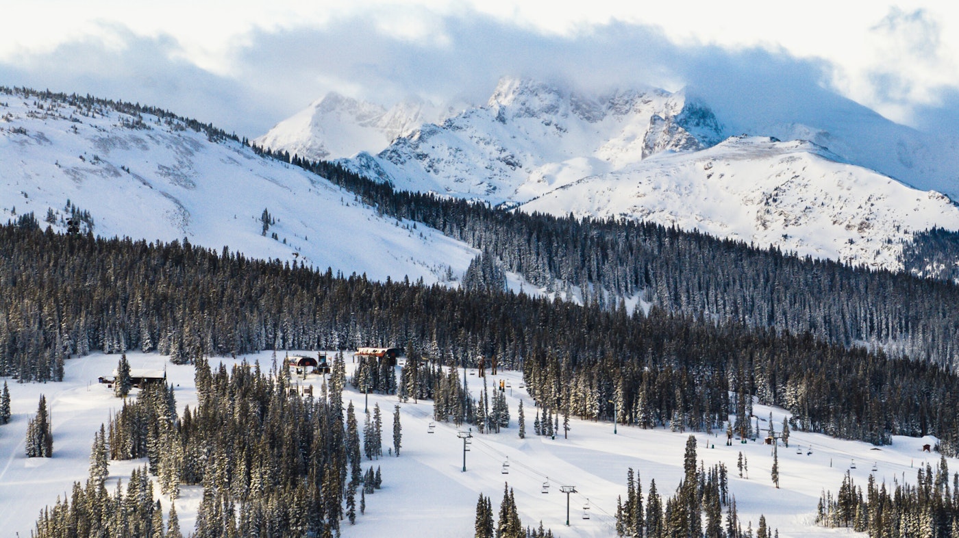 Beaver Creek Ski resort from above