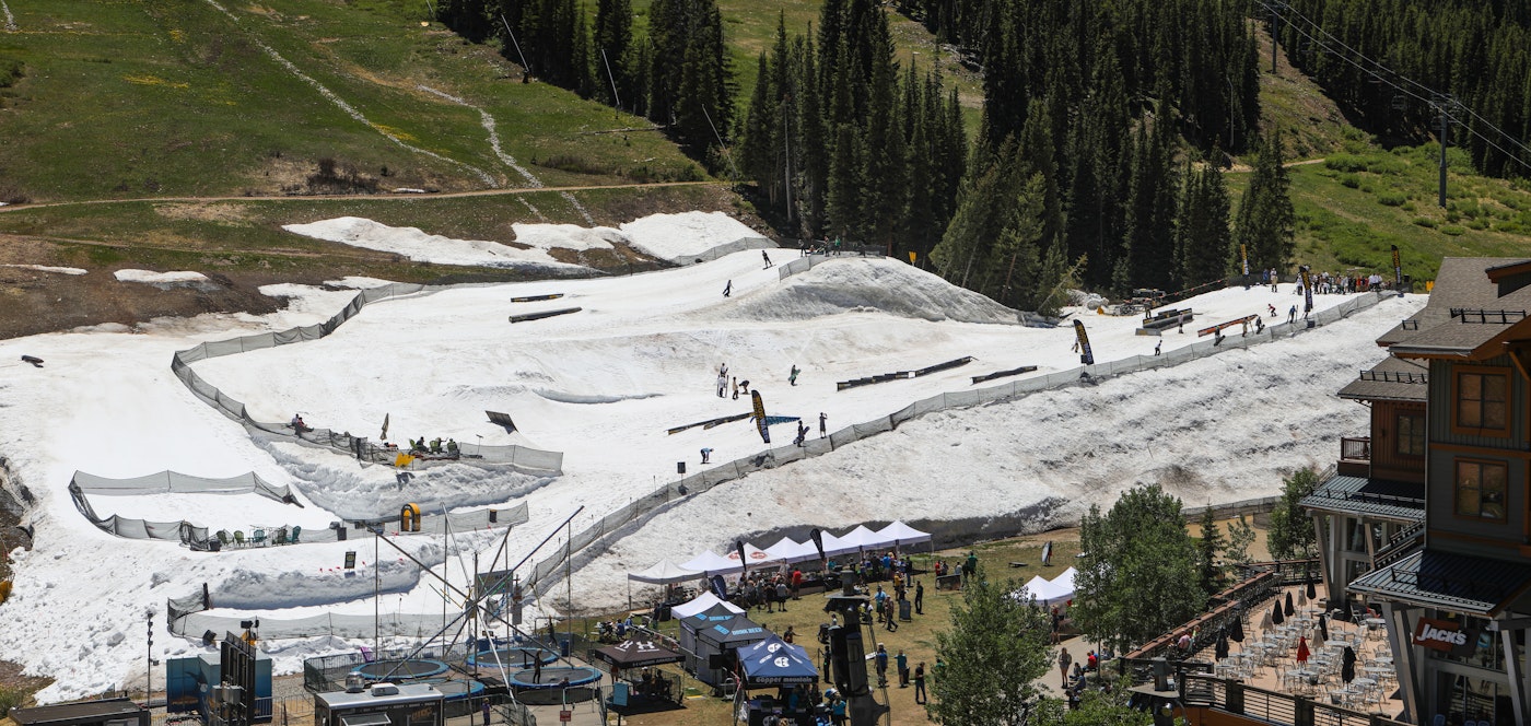 Summer hike-to terrain park at Copper Mountain