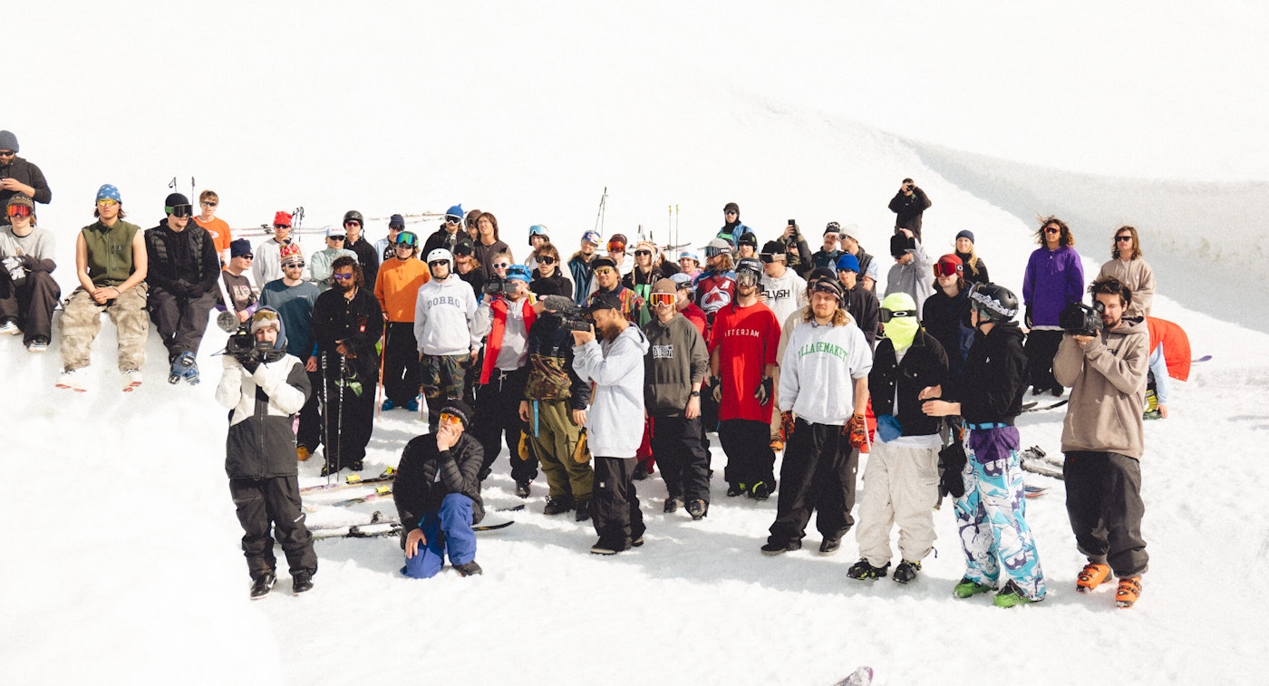 A group of skiers at Klappen resort for Kimbo Sessions