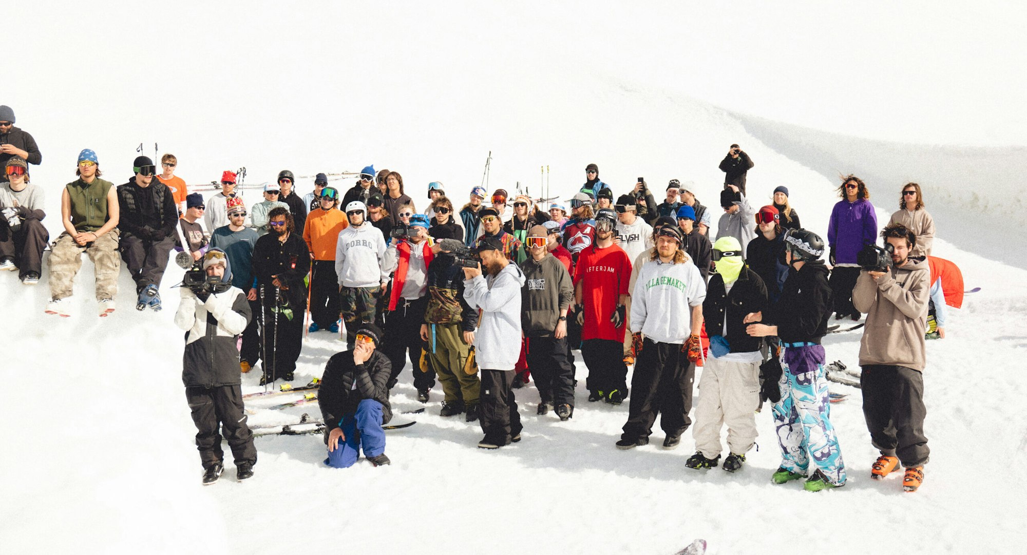 A group of skiers at Klappen resort for Kimbo Sessions