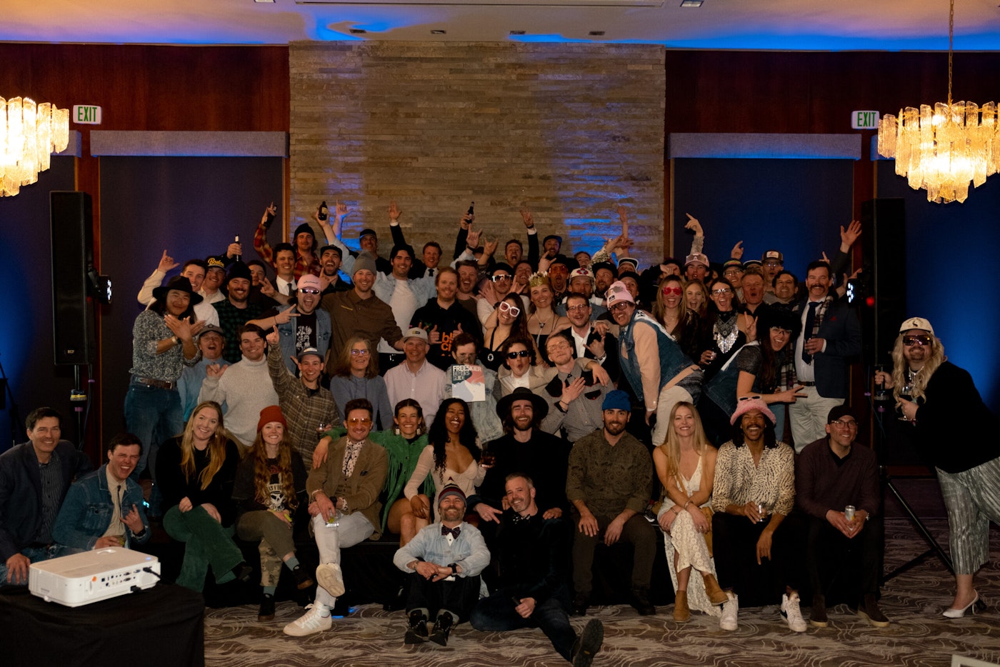 group photo of a lot of people in nice attire