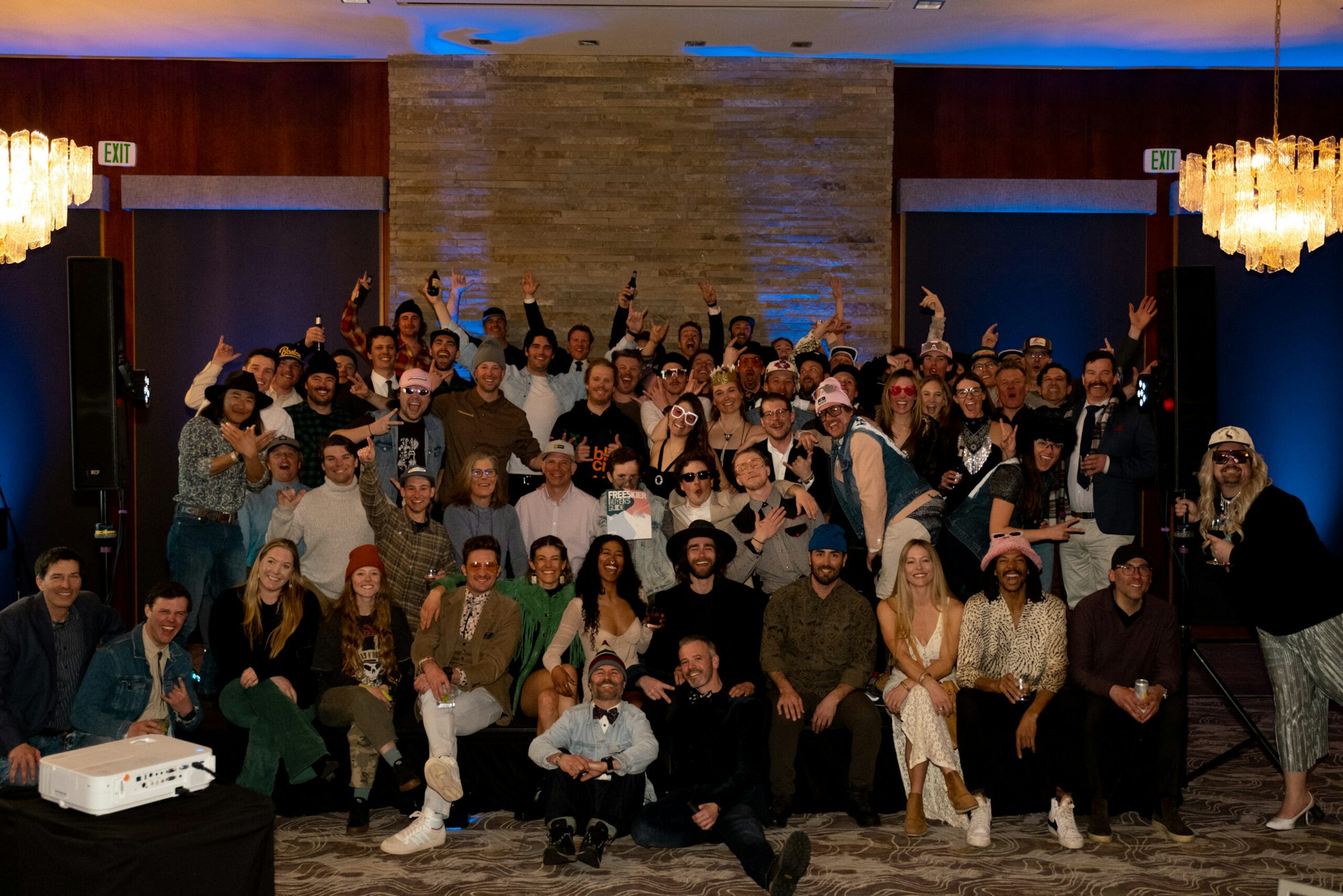 group photo of a lot of people in nice attire