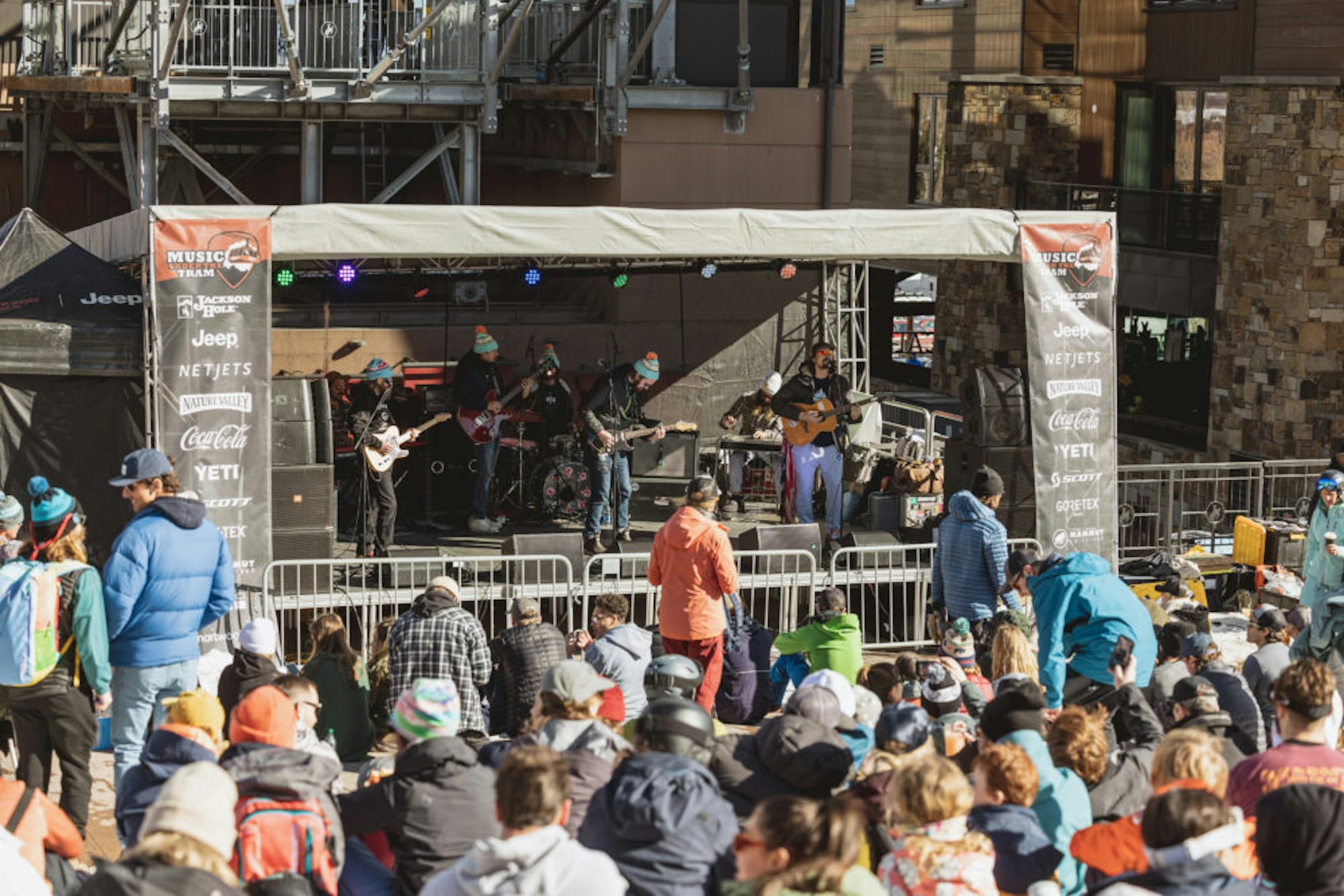Outdoor concert at Jackson Hole mountain resort