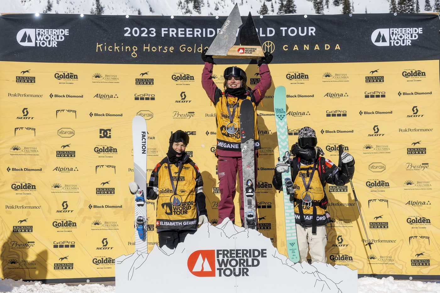 Freeride World Tour women's podium