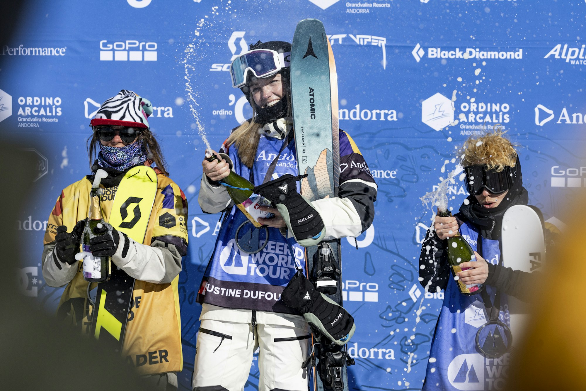 Freeride world tour women's podium