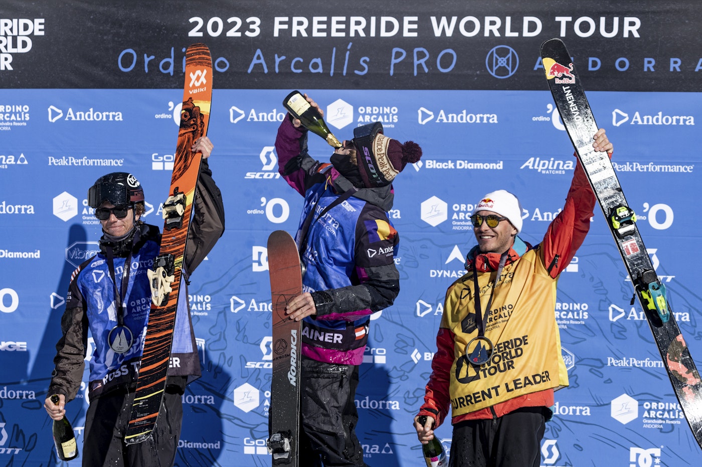 Freeride world tour men's podium