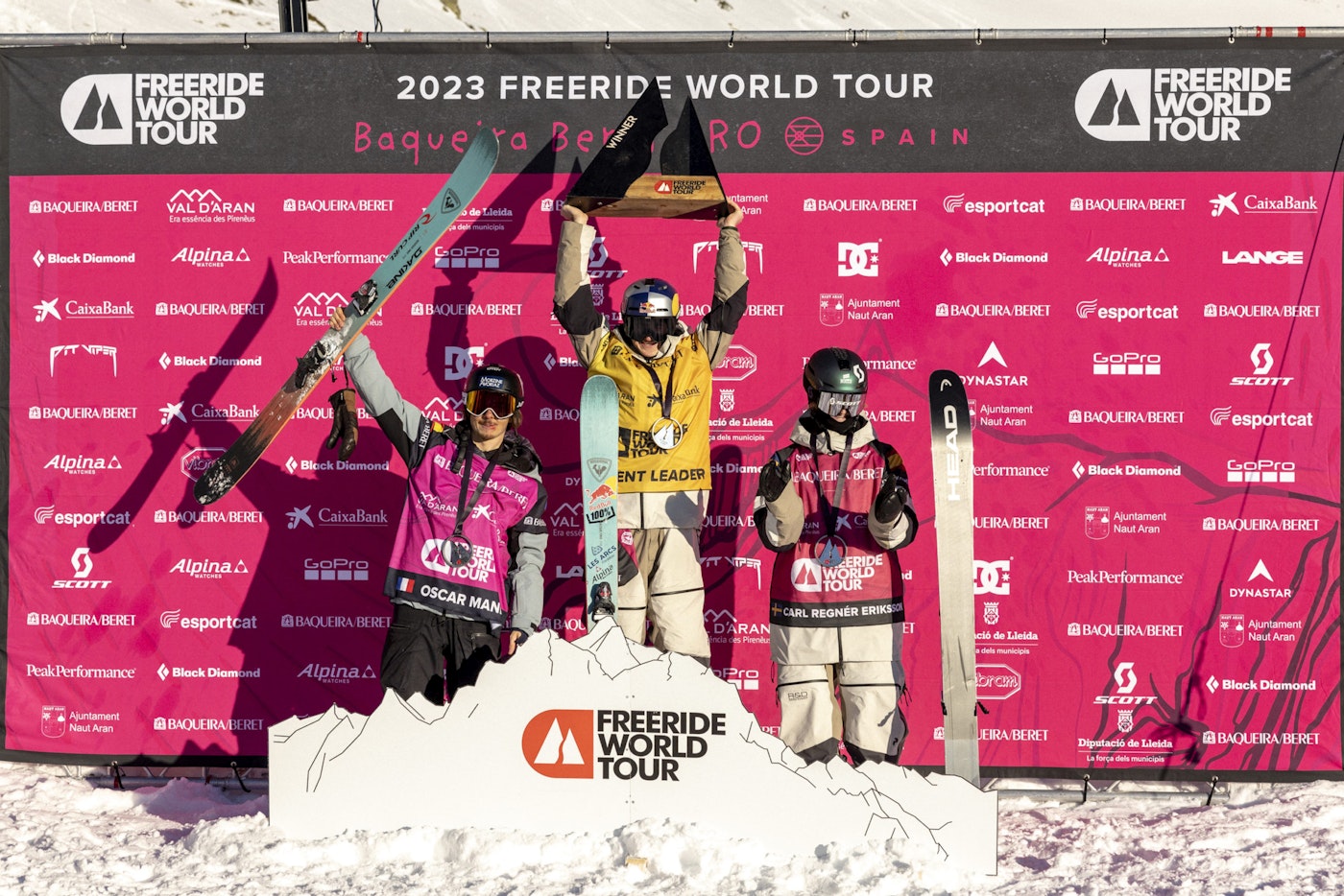 Freeride world tour mens podium