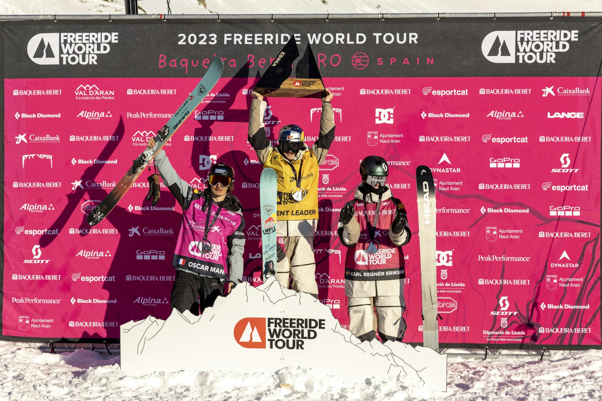 Freeride world tour mens podium