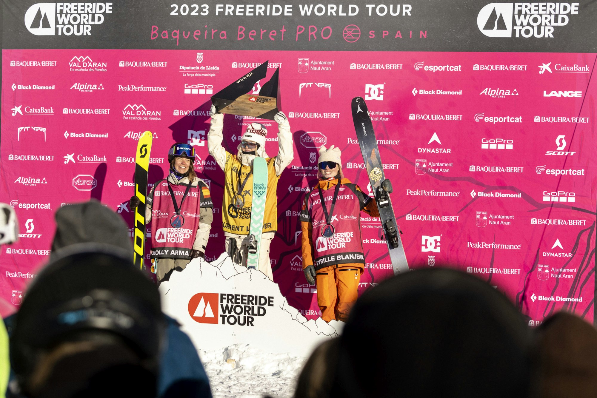 Freeride world tour women's podium