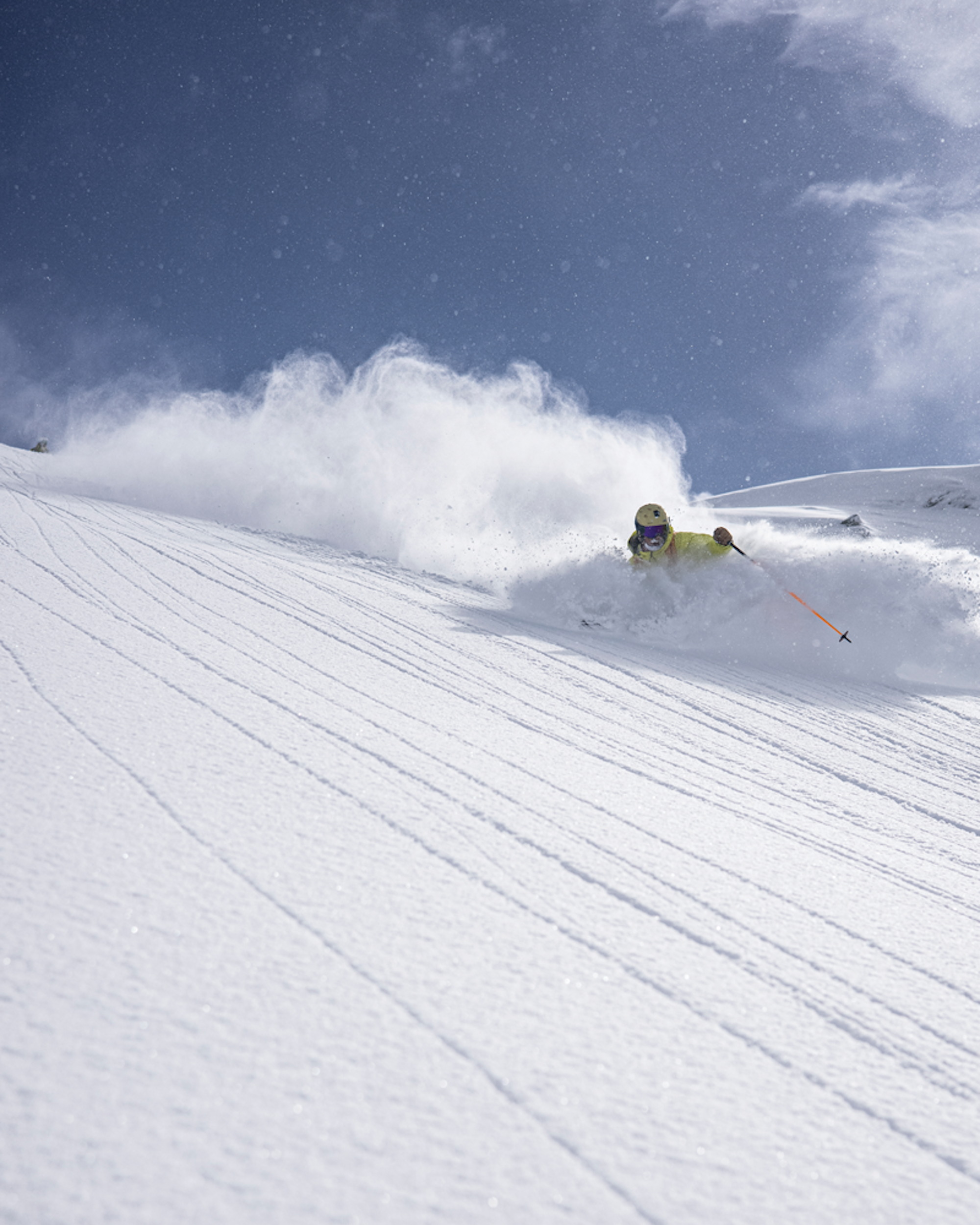Skier Andrew Pollard in Verbier, CHE