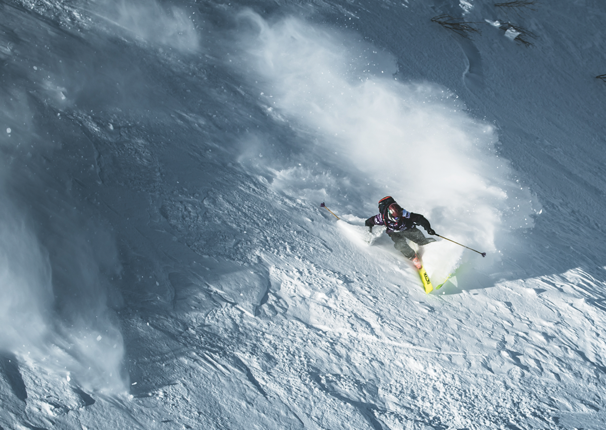 Skier Andrew Pollard in Fieberbrunn, AUT