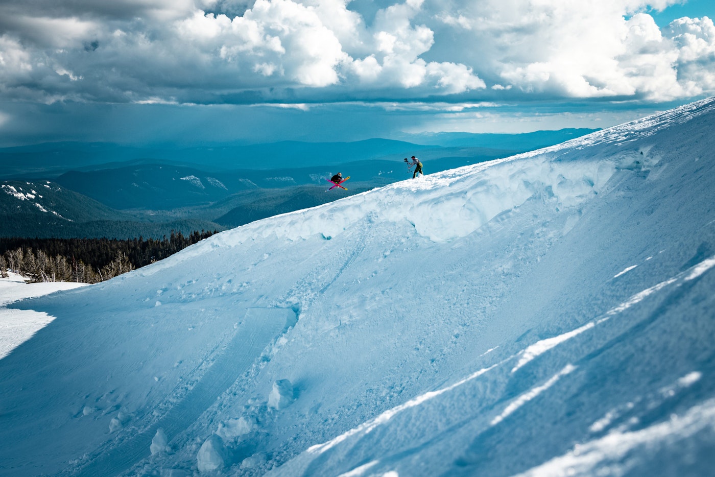 Skiers at Mt. Hood, Oregon