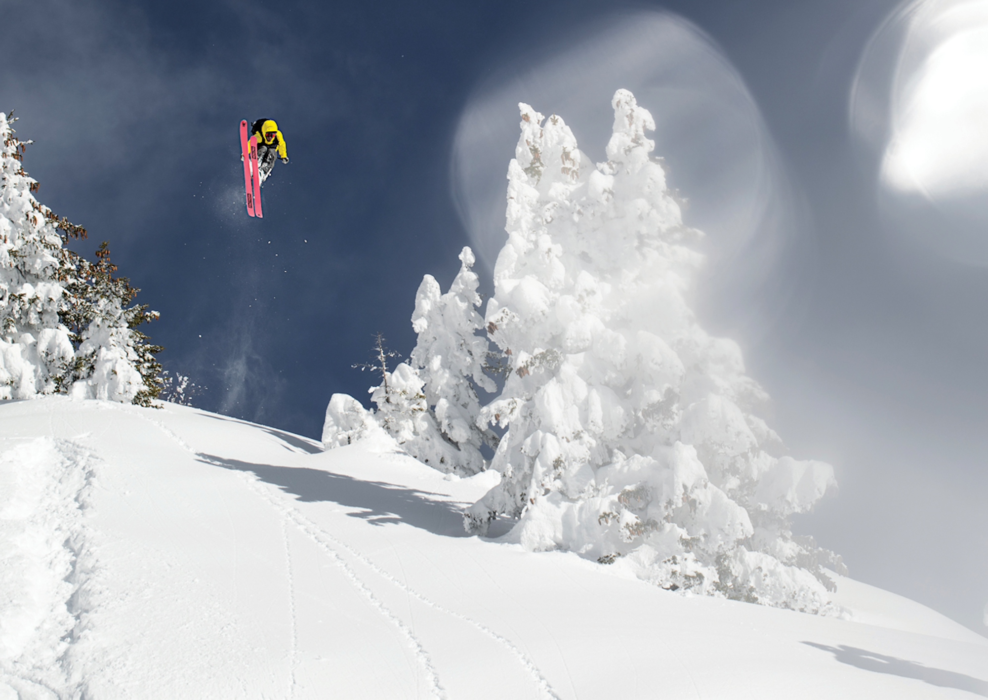 Skier Alex Hall in La Rosiere, FRA
