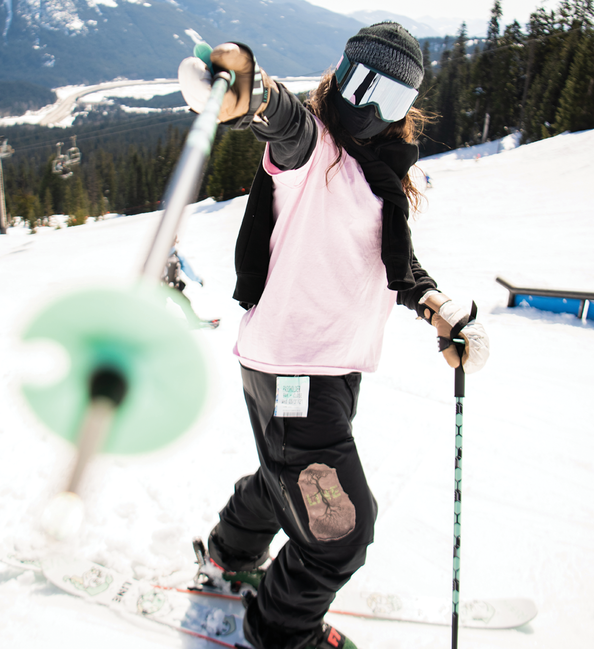 Skier Michelle Parker