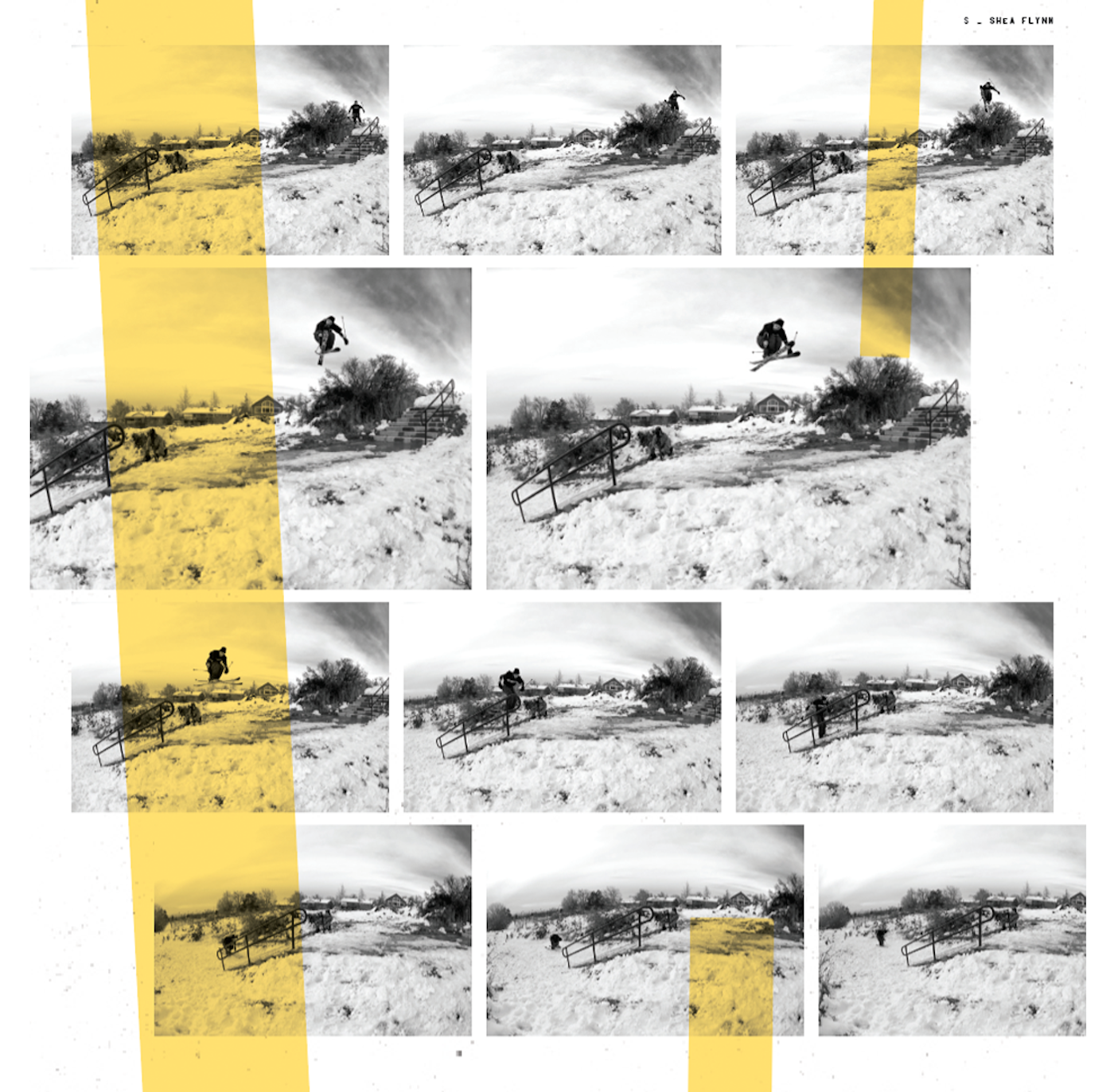 Skier Tom Wallisch street skiing